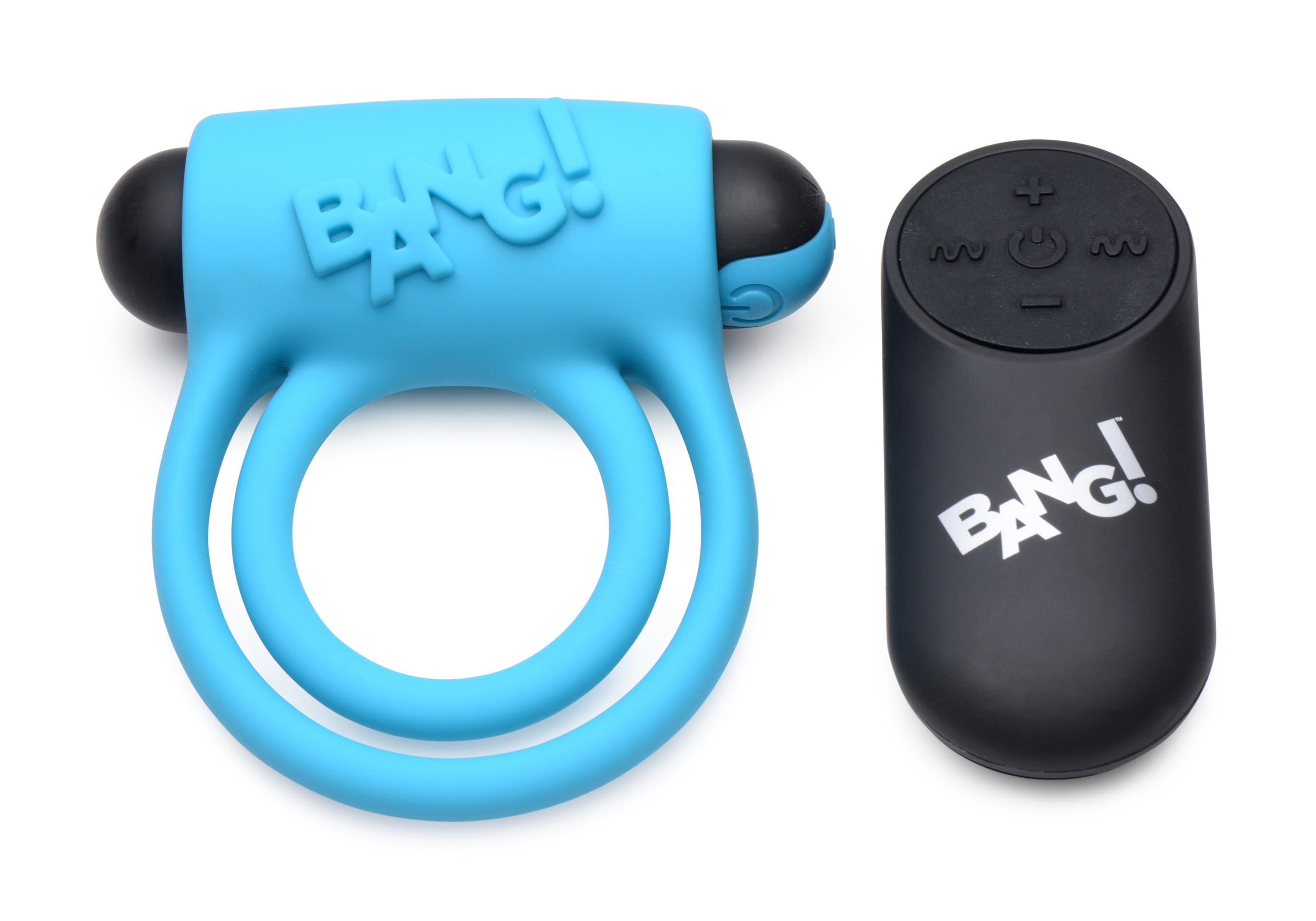 gQRGykhCYVUhBl3H1EwxwPYjHAdjkQTk Bang - Silicone Cockring and Bullet With Remote Control - Blue - Image 1