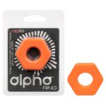 Alpha Liquid Silicone Prolong Sexagon Ring - Orange - Image 5