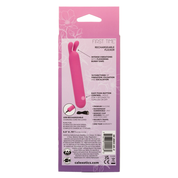 gWbdEJ8v First Time Rechargeable Flicker - Pink - Image 1