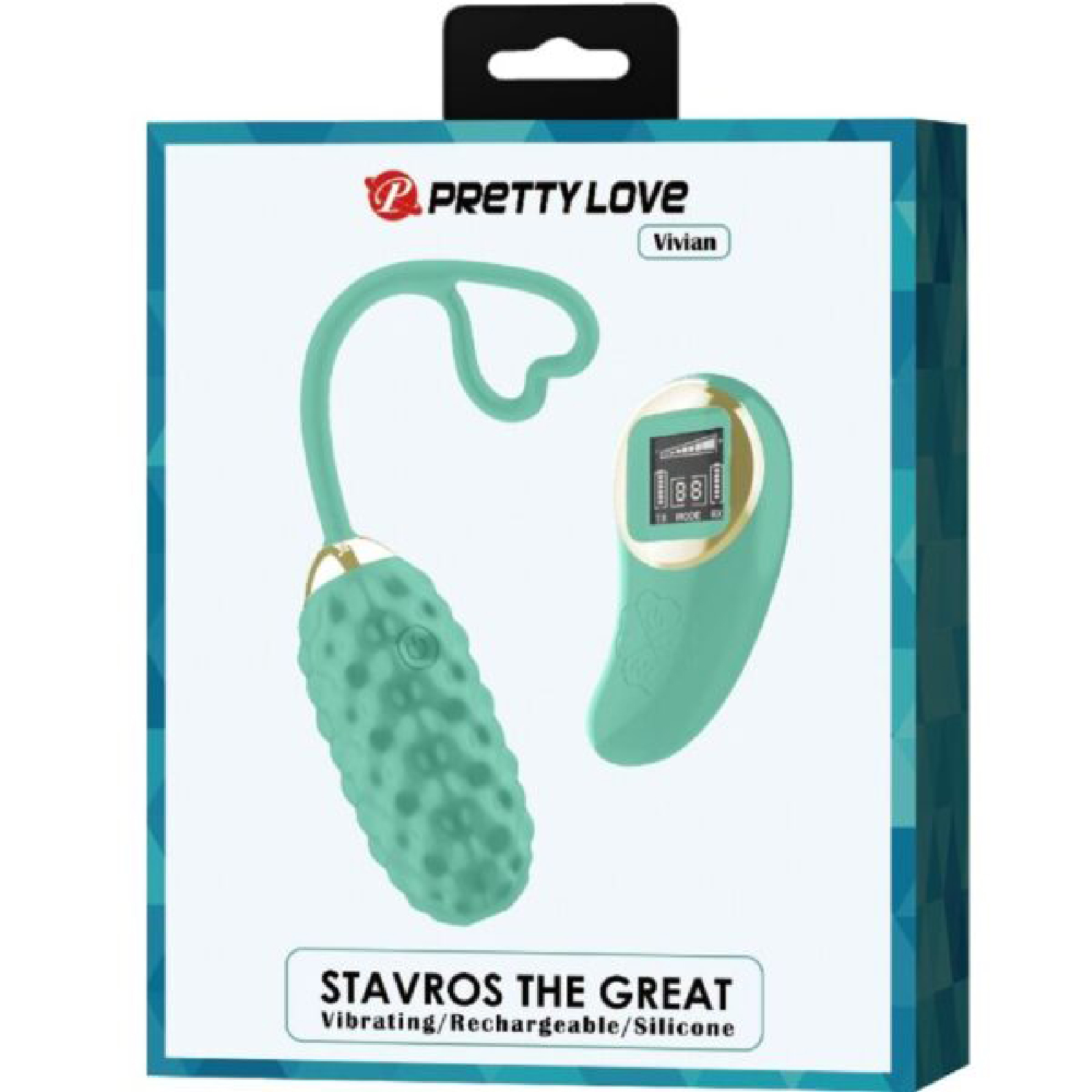 ge74U6YrEhQuSx6RhAvRMeqWOgUtVfdw Vivian Remote Control Vibrating Egg - Turquoise - Image 1