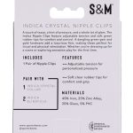 Indica Crystal Nipple Clips - Green