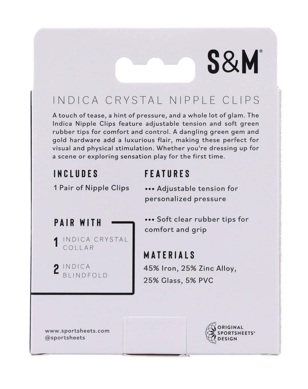 ghI7xAhH Indica Crystal Nipple Clips - Green - Image 1