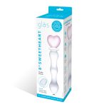 8 Inch Sweetheart Glass Dildo - Pink/clear - Image 4
