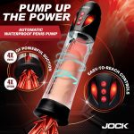 Power Up Automatic Waterproof Penis Pump - Clear - Image 2