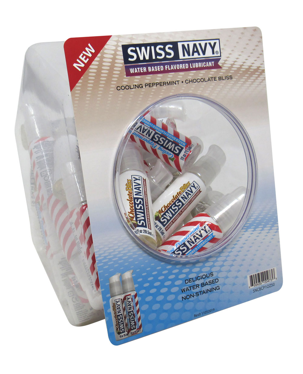 gvJsJZIfLETwZeKNrmXYWUG4TvdZvMT9 Swiss Navy Chocolate and Peppermint 1oz 50pc Fishbowl - Image 1
