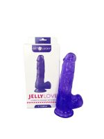 Get Lucky Jelly Love 7" Dildo - Purple - Image 6