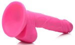 Pop Pecker 6.5 Inch Dildo With Balls - Pink - Image 5
