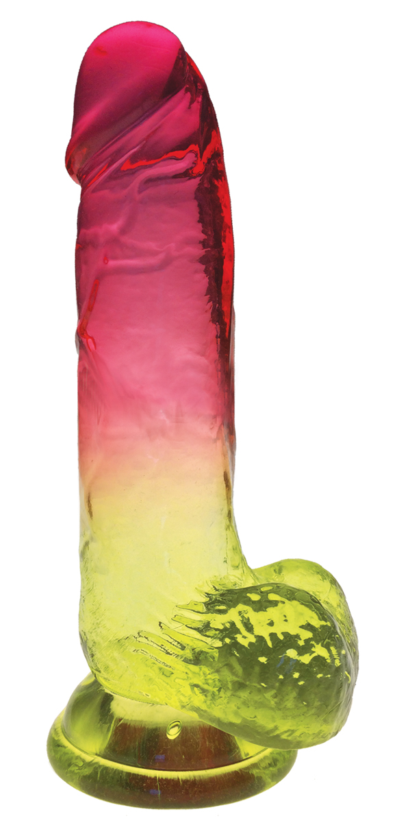 hQRnlYYta0CxUJMiGY8ZjJN9ZDj8jTHg Shades - 8 Inch Gradient Dong - Pink and Yellow - Image 1
