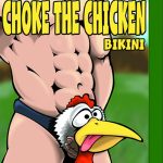 Choke the Chicken Bikini - One Size - Black