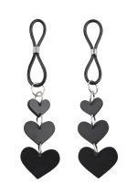 Heart Nipple Ties - Black - Image 4