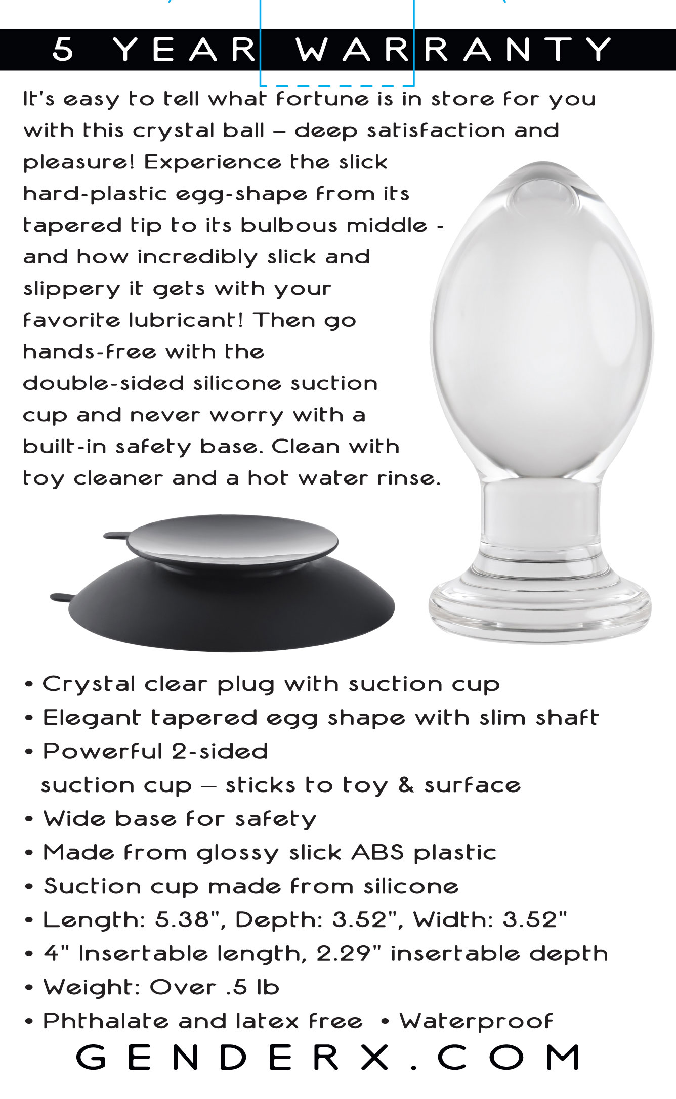 hhMERdFJIup69PM241OIR1WThmnbRuLh Crystal Ball - Clear - Image 1