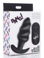 21x Silicone Swirl Plug With Remote -Black - Image 6