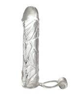 Fantasy X-Tensions Vibrating Super Sleeve - Clear - Image 3