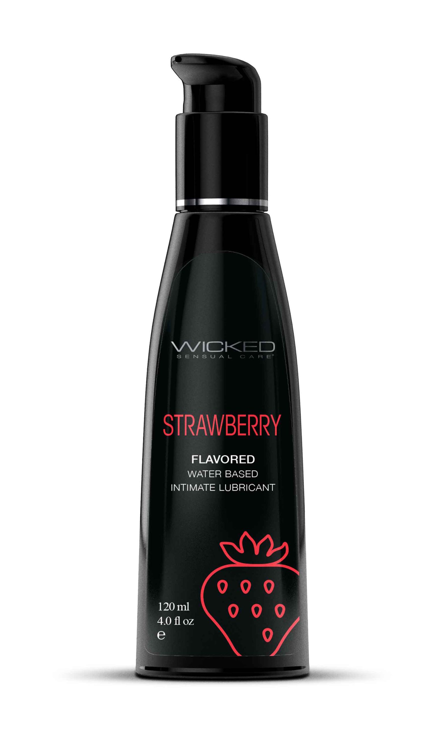 hpKA3UMz054E36egbHbrW1BAwwy1V9AS Aqua Strawberry Flavored Water Based Intimate Lubricant - 4 Fl. Oz. - Image 1