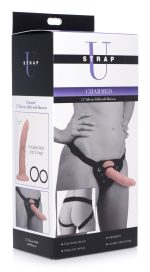 Charmed 7.5 Inch Silicone Dildo With Harness - Image 3