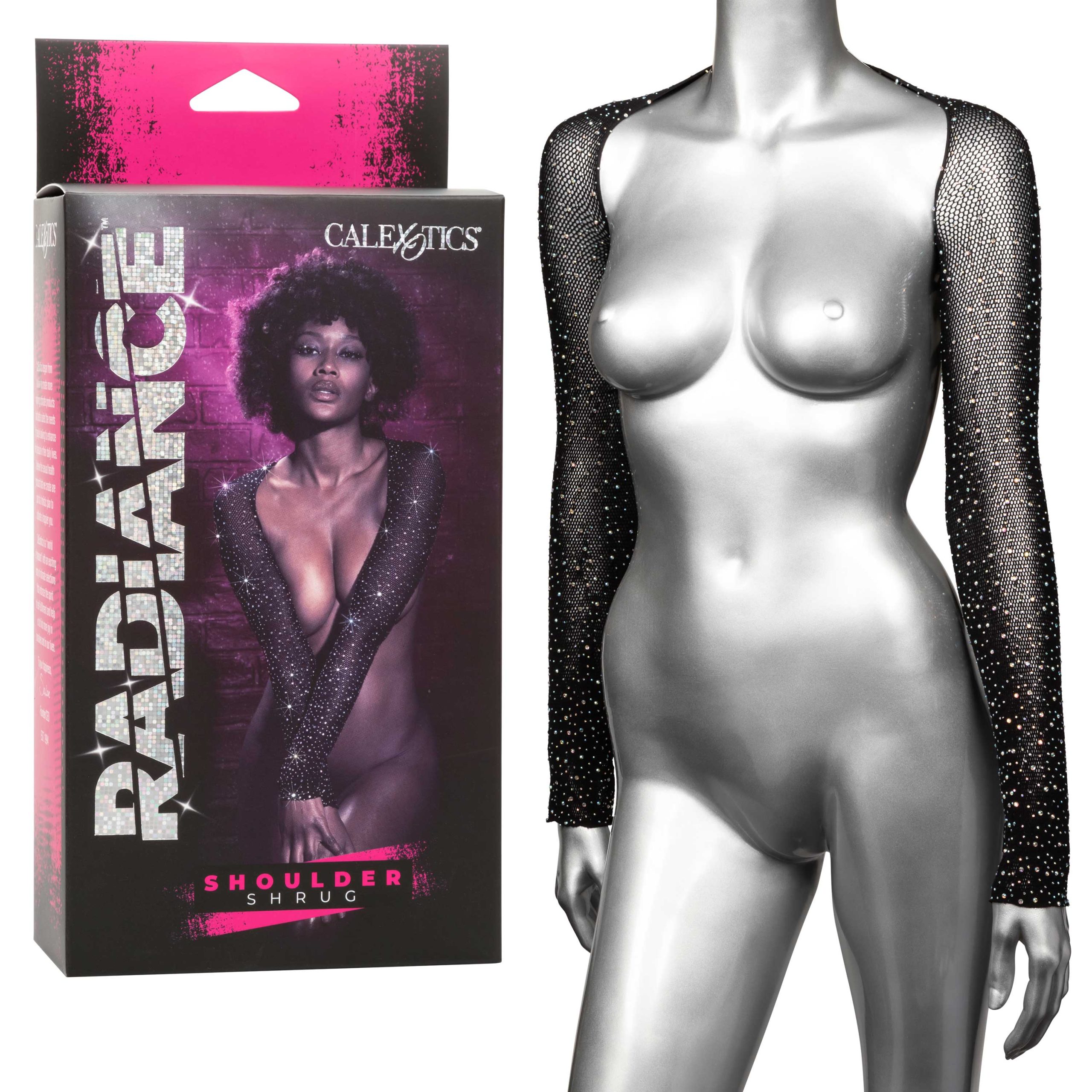 hs5H0SjihCbLCBU7qRUTzuHdoARuf4c7 Radiance Shoulder Shrug - Black - Image 1