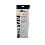 Get Lucky Real Skin 7.5" Dual Layer Dildo Light Brown - Image 2