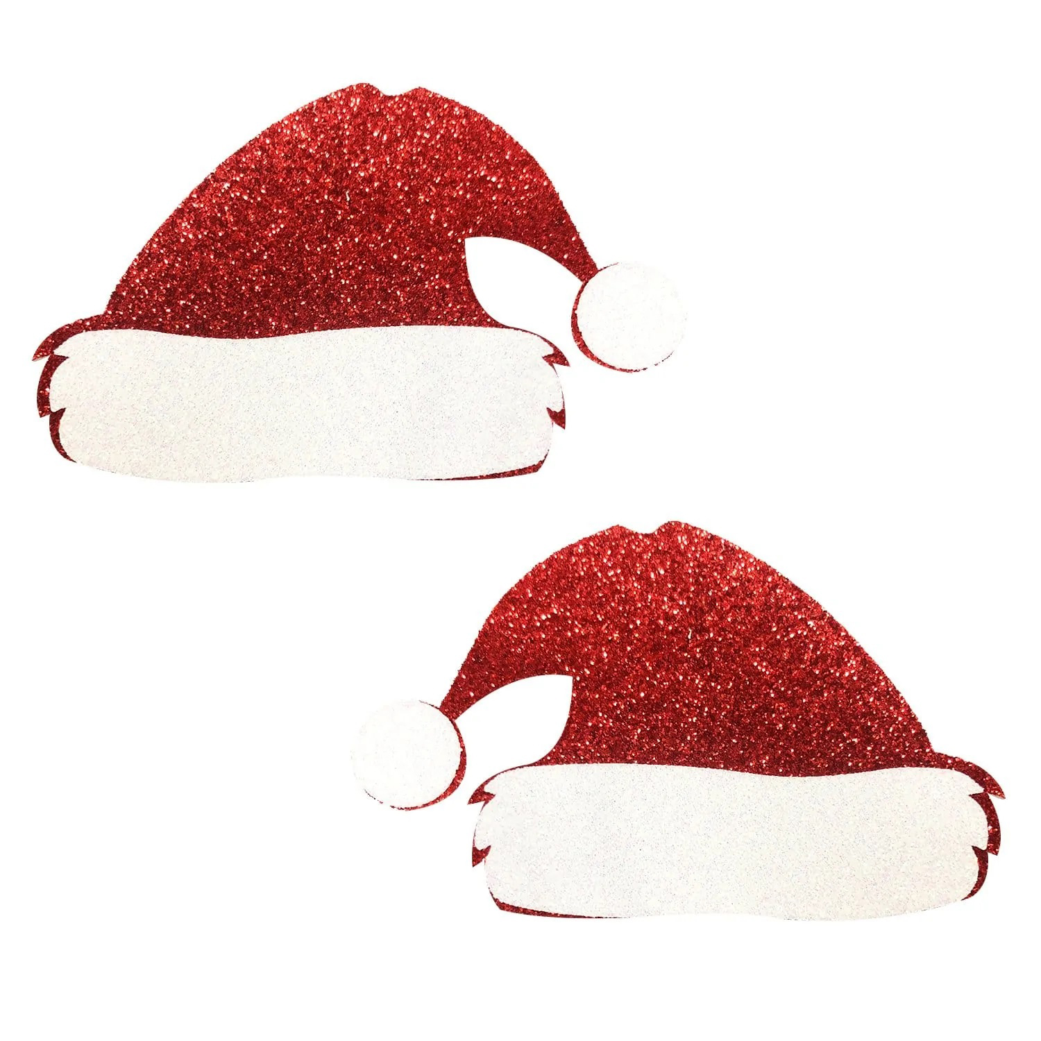 i2GkNdpW9fKnsLrFOSYWTv7ql3kBApZB Freaking Awesome Glitter Santa Hat Nipple Cover Pasties - Image 1