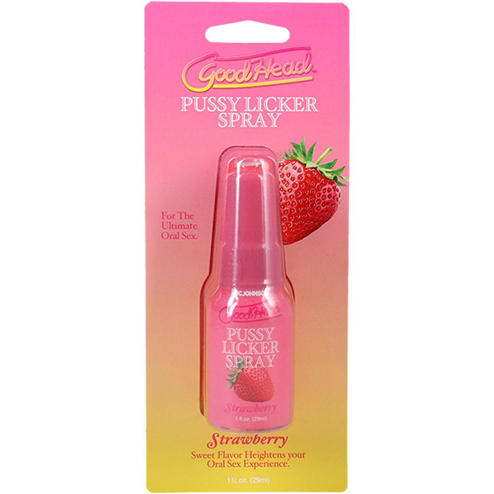 i2riti7l Goodhead Pussy Licker Spray Strawberry 1 Fl Oz - Image 1