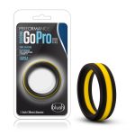 Performance - Silicone Go Pro Cock Ring - Black/gold/black - Image 3