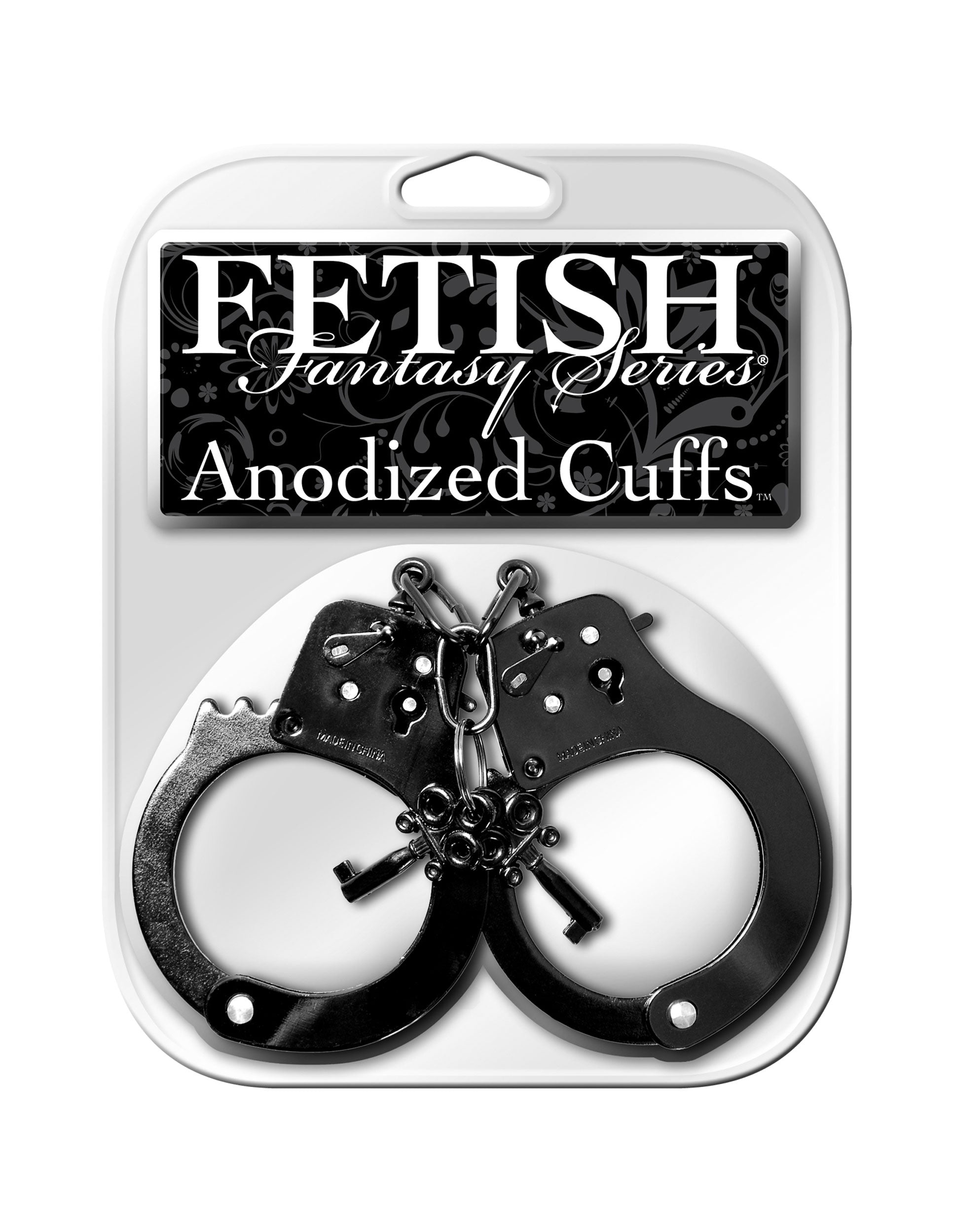 iAbIZeKvhtMcNB2eUq1tWiYbaYZxH1V8 Fetish Fantasy Series Anodized Cuffs - Black - Image 1