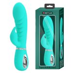Prescott Super Soft Rabbit Silicone Vibrator - Vibrator -Teal - Image 6
