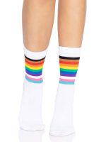 Pride Crew Socks - One Size - Rainbow - Image 2