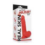 Get Lucky Real Skin Mr. Ruby 7.5" Dual Layer Dildo - Image 3