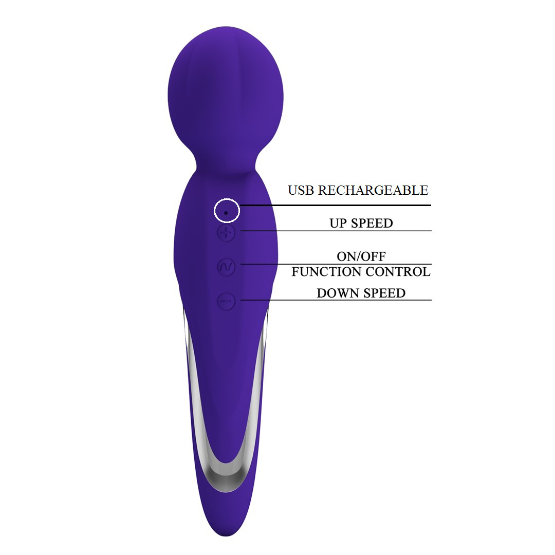 icOw5uhUHgYxPTYtYXDEgY3LWddF5WUW Walter Super Soft Silicone Wand - Violet - Image 1