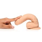 Easy Riders 7" Silicone Dildo With Balls - Light - Image 3