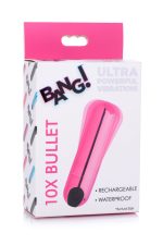 10x Rechargeable Vibrating Metallic Bullet - Pink - Image 5