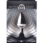 Dark Invader Metal and Silicone Anal Plug - Medium -