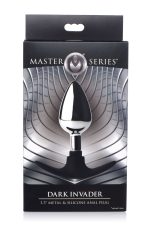 Dark Invader Metal and Silicone Anal Plug - Medium - - Image 5