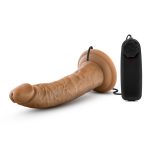 Dr. Skin - Dr. Dave - 7 Inch Vibrating Cock With Suction Cup - Mocha - Image 3