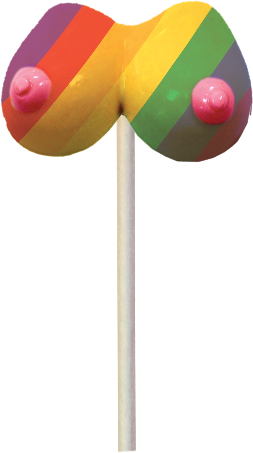 isUzp104ZdHKcxlQZnfK1DhqiZPzJGVT Rainbow Boobie Pops - 1.48 Oz. - Image 1