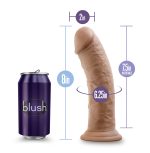 Au Naturel - 8 Inch Dildo With Suction Cup - Mocha - Image 2