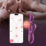 Gem - App Control G-Iggle Balls Rabbit Vibrator - Purple - Image 2