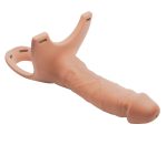 Hollow Silicone Dildo Strap-on - Flesh - Image 6