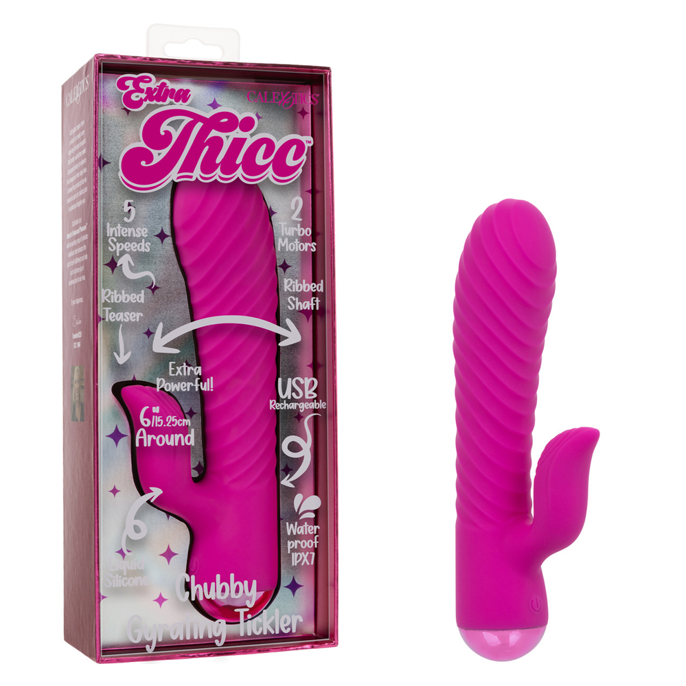 jFUT8Lnh Extra Thicc Chubby Gyrating Tickler - Pink - Image 1