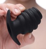 Hive Ass Tunnel Silicone Ribbed Hollow Anal Plug - Medium - Image 4