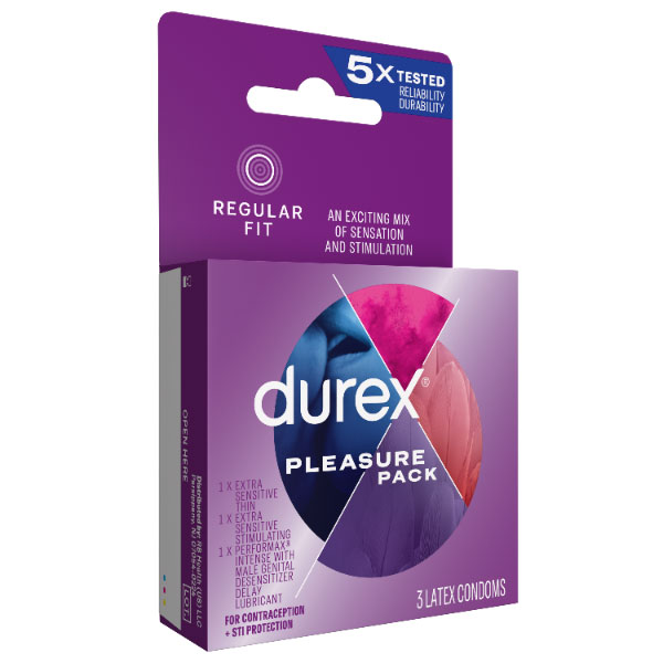 jMxQvW0d Durex Pleasure Pack - 3 Pack - Image 1