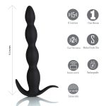 Mason Remote Control Silicone Butt Plug - Black - Image 3