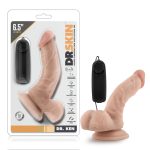 Dr. Skin - Dr. Ken - 6.5 Inch Vibrating Cock With Suction Cup - Vanilla - Image 3