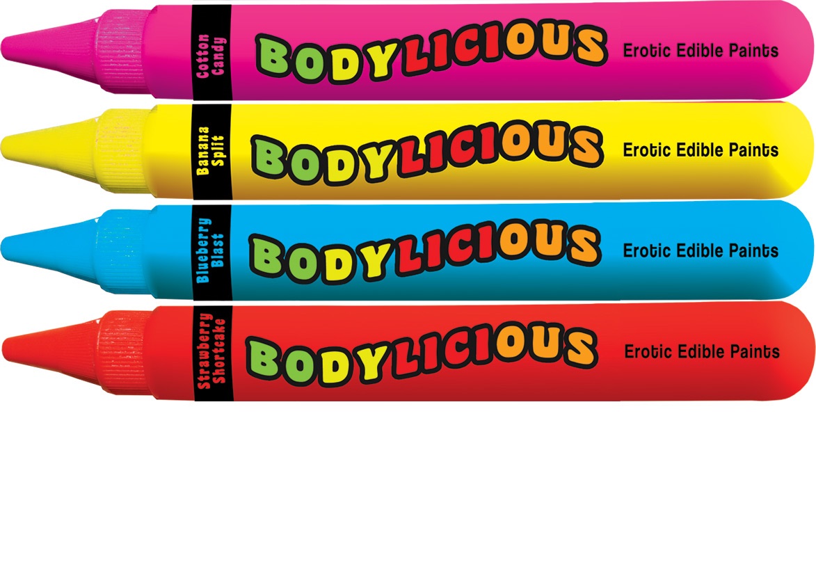 jlXL9ObZ7Q69hSjJ1LTY58PEqrkdUwUn Bodylicious Edible Body Pens - 4pk. - Assorted Flavors - Image 1