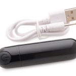 10x Rechargeable Vibrating Metallic Bullet - Black