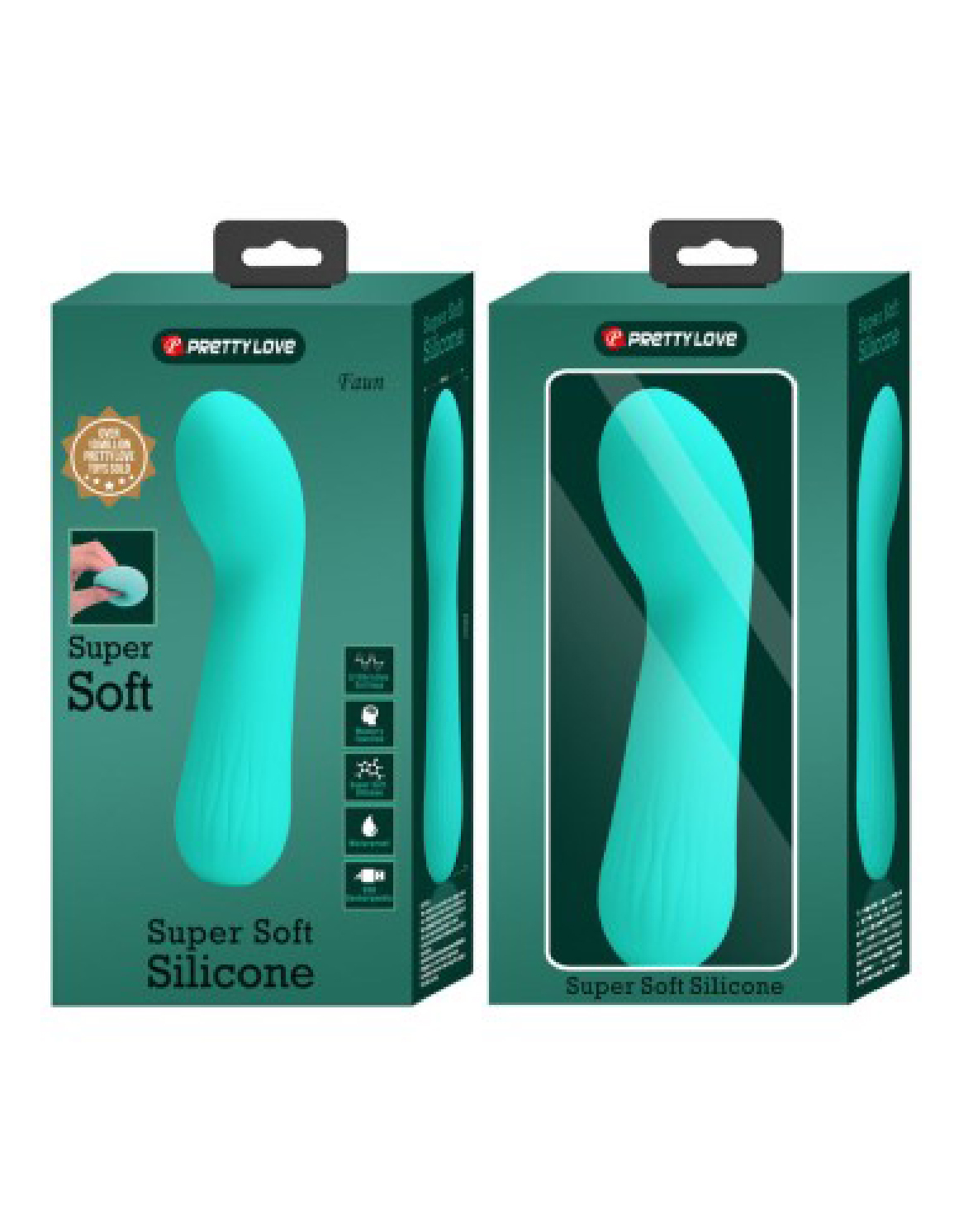 k8MoHYMPQmCNjEu70GLlU1vDnd9B10ik Faun Rechargeable Vibrator - Turquoise - Image 1