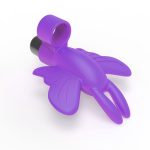 The 9's Flirt Finger Butterfly Finger Vibrator - Purple