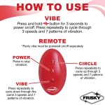 Love Connection Silicone Panty Vibe With Remote Control - Red - Image 2