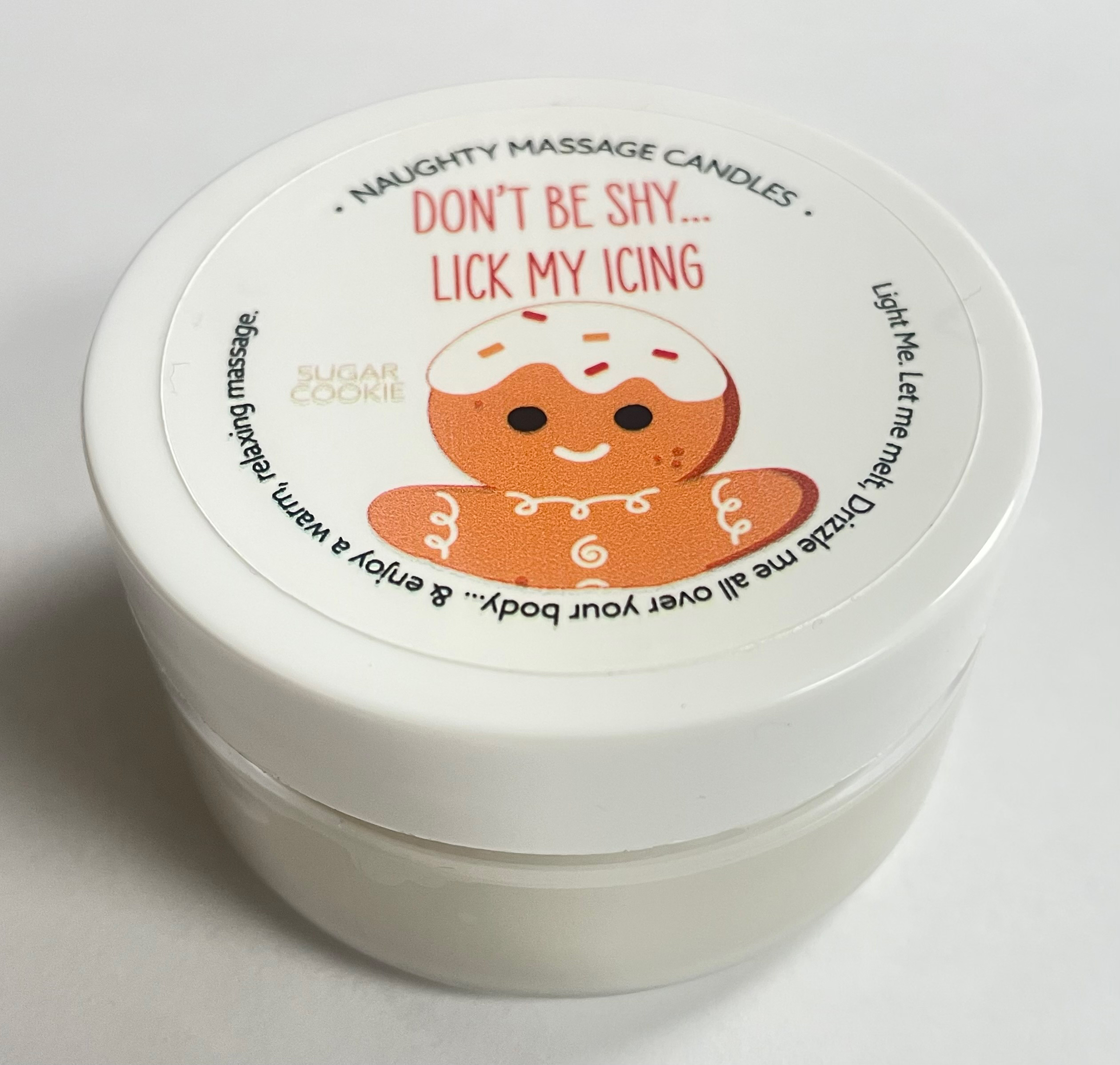 kXP5Hi4DKGS1Ge5RJdZks8abjvVGhPvp Don't Be Shy Lick My Icing Massage Candle - Sugar Cookie 1.7 Oz - Image 1