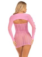 2 Pc Sweetheart Striped Tube Dress - One Size - Pink - Image 3